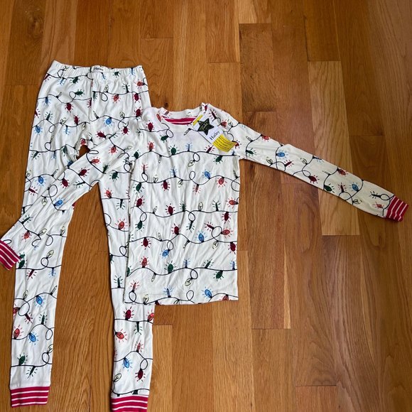 Hatley Kids Christmas Glow in the Dark Pjs - Picture 3 of 7